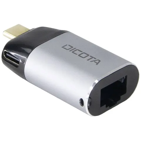 DICOTA Mini-Adapter USB-C zu Ethernet mit Power Delivery – Bild 3