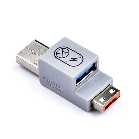 SmartKeeper Basic "USB-A Port" Smart Data Blocker orange – Bild 2