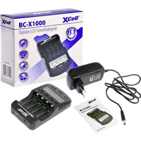 XCELL Ladegerät BC-X1000, mit LCD-Display – Bild 2