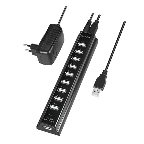 LOGILINK USB 2.0-Hub 10-Port – Bild 3