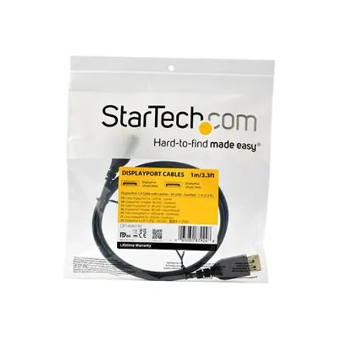 STARTECH 1m 3.3ft DisplayPort 1.4 Cable – Schwarz – Bild 2