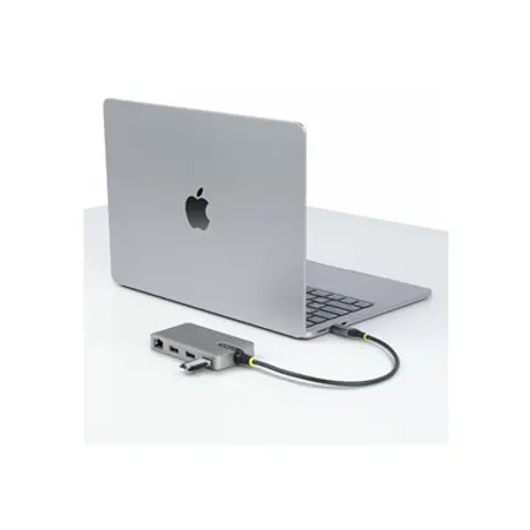 STARTECH 3 Port USB C Hub mit Ethernet – Space-grau – Bild 2