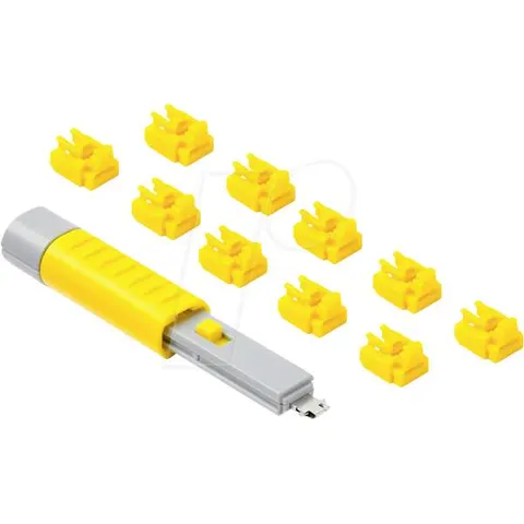 SmartKeeper Basic "RJ45 Port" Blocker gelb 10 Stk.+Key – Bild 2