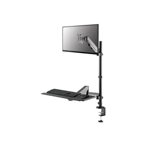NEOMOUNTS desk mounted sit-stand – Schwarz – Bild 4