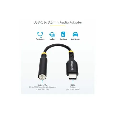 STARTECH USB C Kopfhörer Adapter 3,5mm – Bild 2