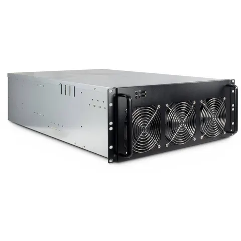 Inter-Tech Mining-Rack 4W2 4HE 6 x 120 mm Lüfter – Bild 2