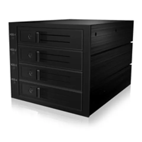 ICY BOX IB-564SAS-12G Disk-Array Schwarz – Bild 3