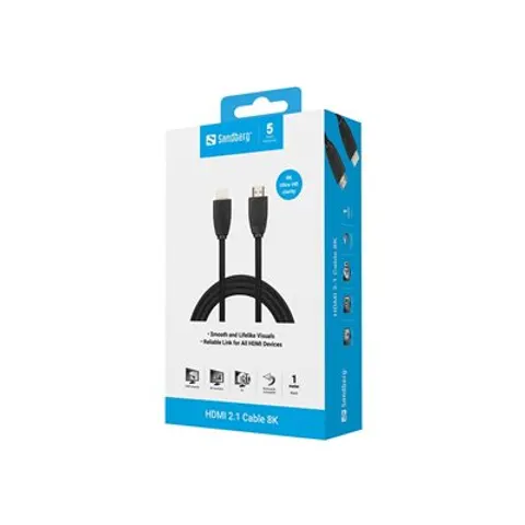 SANDBERG HDMI 2.1 Cable 8K 1m – Bild 2