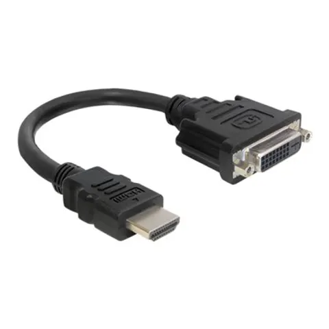 DeLOCK Adapter HDMI zu DVI 20cm – Schwarz – Bild 2