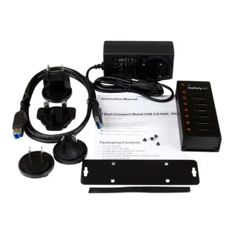 STARTECH 7 Port USB 3.0 Hub – Schwarz – Bild 3