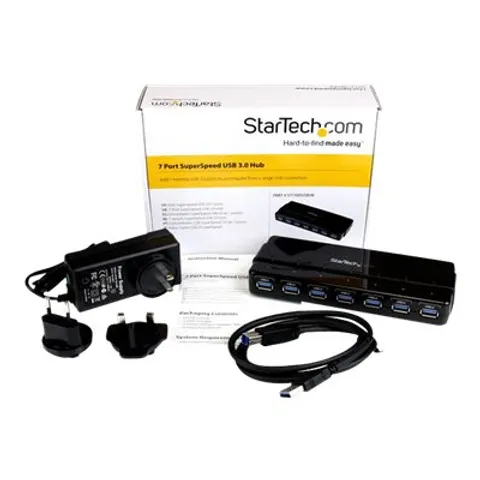 STARTECH ST7300USB3B 7 port USB 3.0 hub – Bild 3