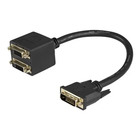 STARTECH 30cm DVI-D Video Splitter Cable – Schwarz – Bild 2