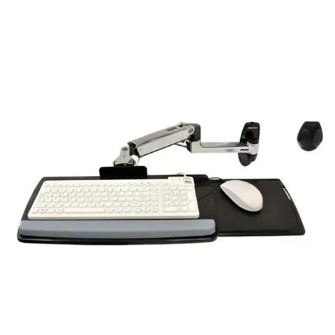 Ergotron LX Wall Mount Keyboard Arm Silver – image 2