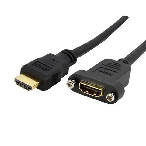 STARTECH.COM ST HDMIPNLFM3 - HDMI Cable Plug/Socket, Screw-on, 90 cm – image 3