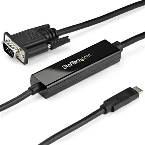 STARTECH.COM ST CDP2VGAMM1MB - Cable, USB-C > VGA, black, 1 m – image 3