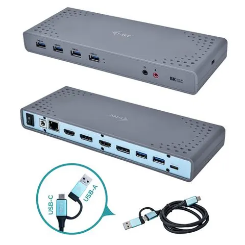 i-tec USB 3.0 / USB-C / Thunderbolt 3 Dual Display Docking Station – image 2