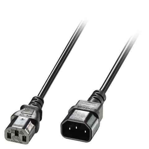 Lindy 1m IEC Extension Cable Black – image 2