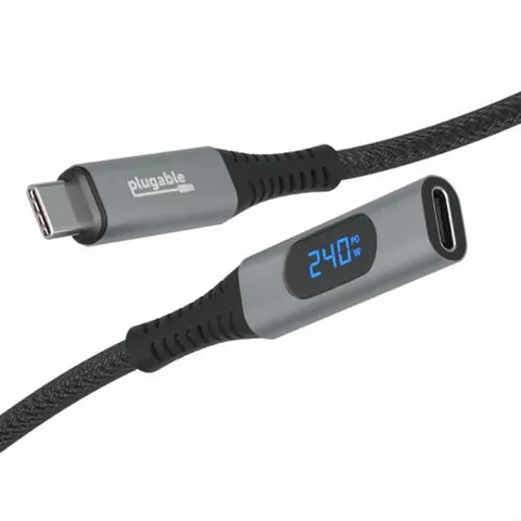 Plugable Technologies USB C Extension Cable 3.3 Ft. Digital Power Mete – image 2