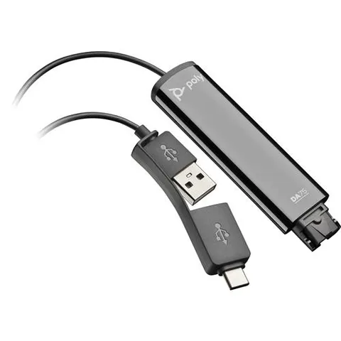 HP Poly DA75 USB to QD Black Adapter TAA – image 2