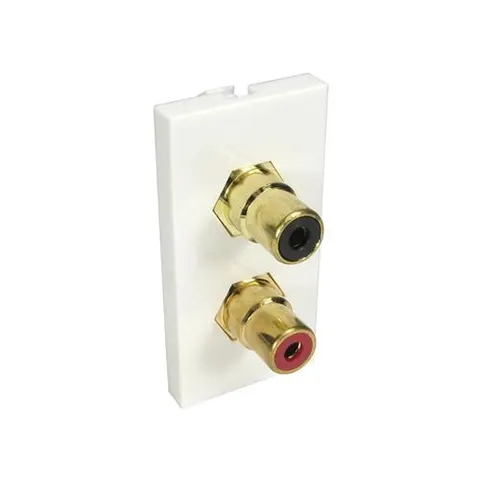Cables Direct AV-MOD2RCA socket-outlet 2 x RCA White – image 2