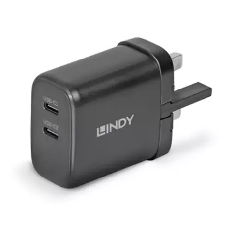 Lindy 65W USB 2 x Type C Charger – image 2