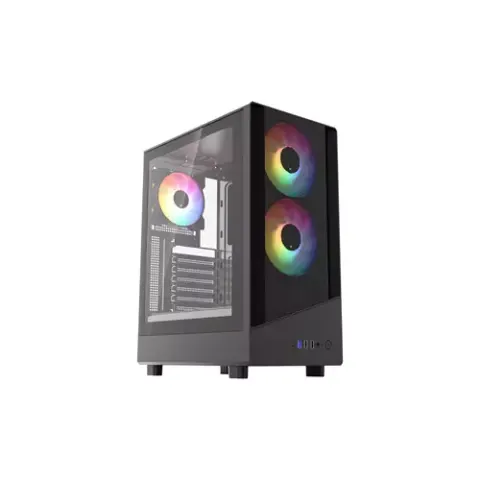 VIDA SPIRE ATX BLACK GAMING CASE Desktop – image 2