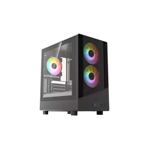 VIDA SPIRE M MATX BLACK GAMING CASE Micro Tower – image 2