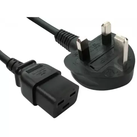 Cables Direct RB-293WH power cable Black 2 m Power plug type G C19 coupler – image 2