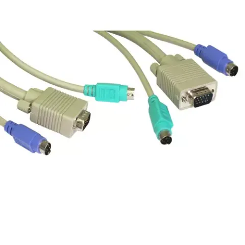 Cables Direct PS/2 + SVGA - 3m KVM cable Grey – image 2