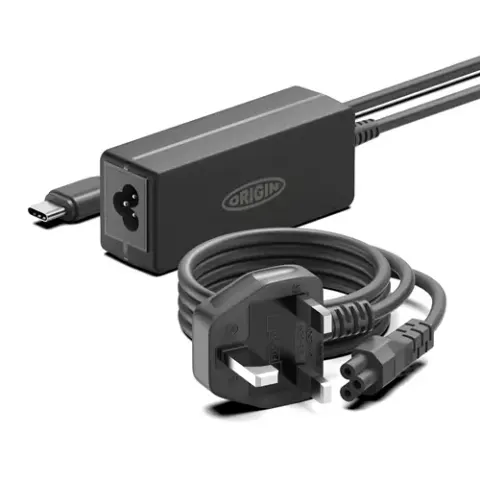 Origin Storage 65W USB-C Adapter with UK Cable – image 2