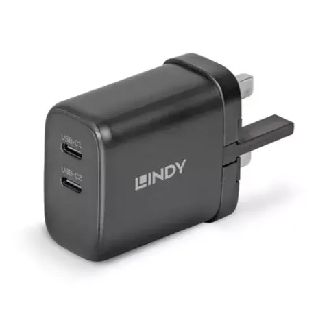 Lindy 65W USB 2 x Type C Charger – image 3