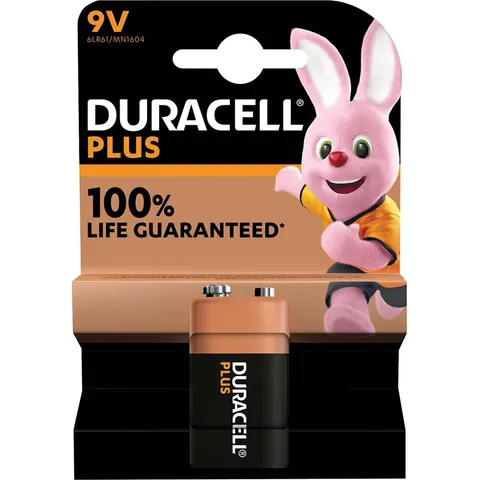 Duracell 9v Plus Power 100% Batteries – image 3