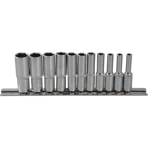 BlueSpot 11 Piece 1/4" Drive Deep Hex Socket Set Metric – image 3