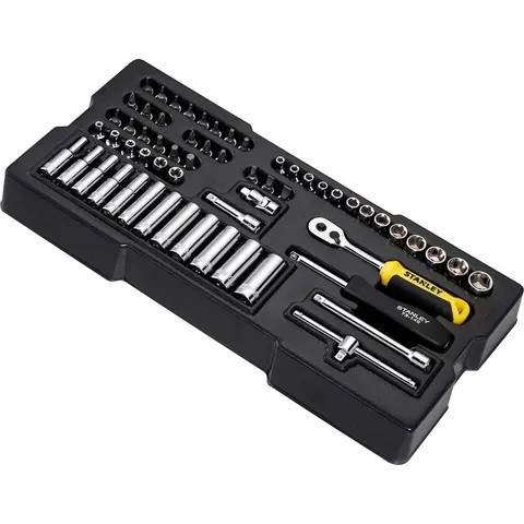 Stanley 60 Piece 1/4" Drive Socket Set Module – image 2
