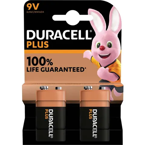 Duracell 9v Plus Power 100% Batteries – image 2