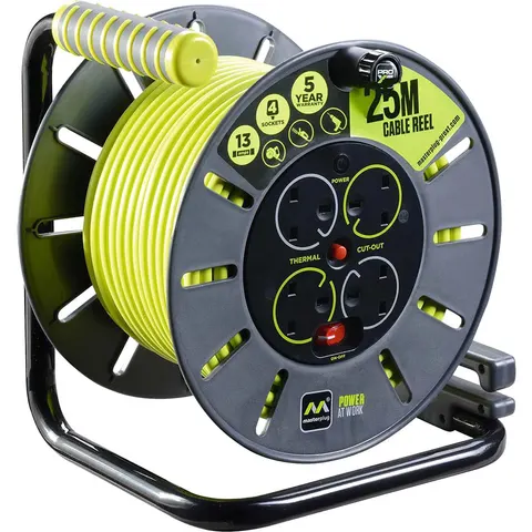 Masterplug 4 Socket PRO-XT Open Cable Extension Reel 240v – 105593091 – image 2