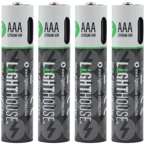 Lighthouse USB-C Rechargeable Li-ion AAA Battery – image 2