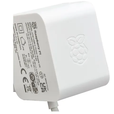 RASPBERRY PI Netzteil, USB-C, 27 W, weiß – Bild 3