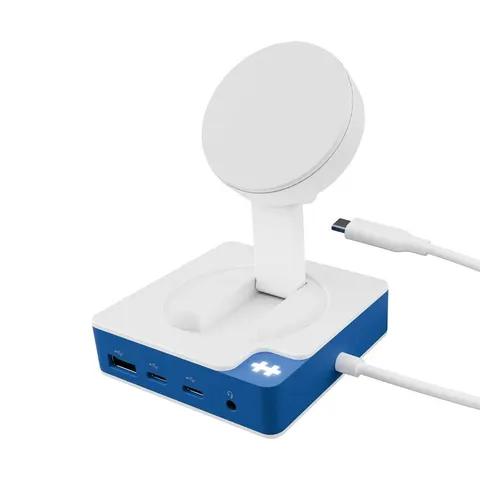 Hyper® HyperDrive Flex MagCharge Dockingstation USB-C Hub weiß/blau – Bild 2