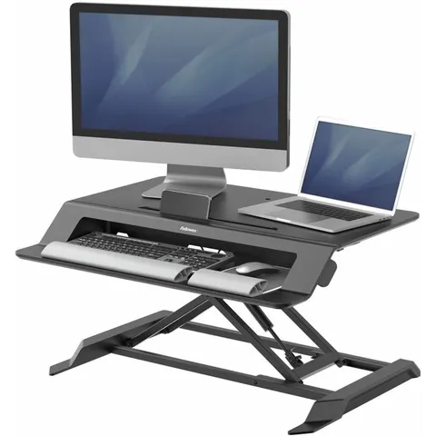 Fellowes Sitz-Steh Workstation Lotus LT, schwarz – Bild 2