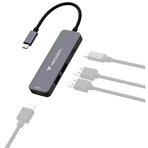 verbatim Multiport-Adapter Essentails 32155 – Grau – Bild 4