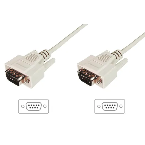 DIGITUS 9-Pol Sub-D Kabel, Stecker - Stecker, 3,0 m – Bild 2