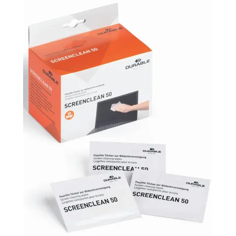 DURABLE Bildschirm-Reinigungstücher SCREENCLEAN 50 – Bild 4