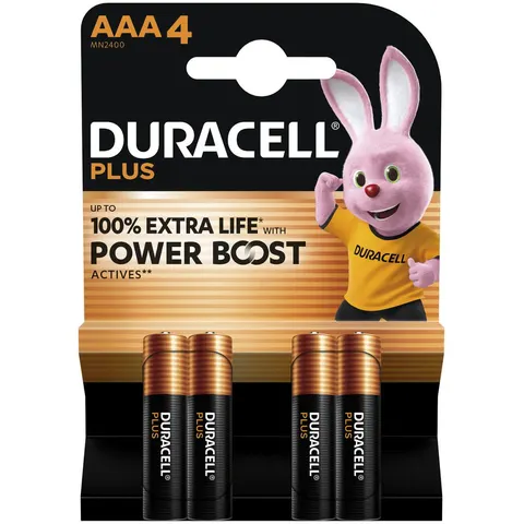 Duracell Batterie Plus -AAA (MN2400/LR03) BOOST K4 4St. – Bild 3