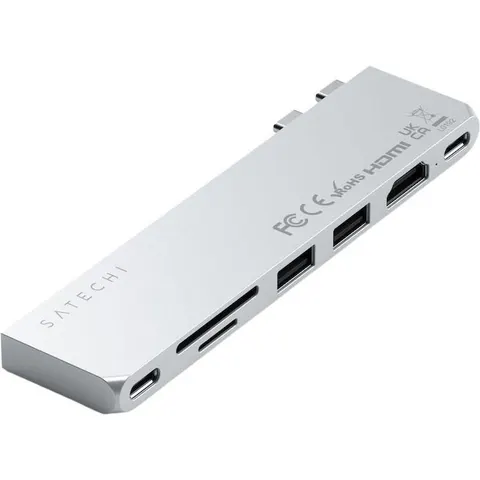 Satechi USB-C Pro Hub Slim Adapter Silver – Silber – Bild 5