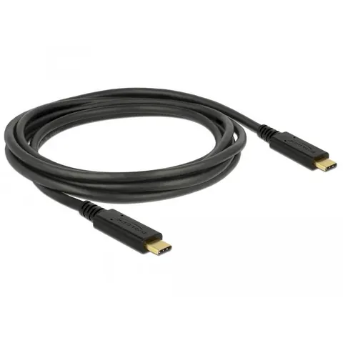 DeLOCK Kabel SuperSpeed USB Type-C 2m – Schwarz – Bild 2