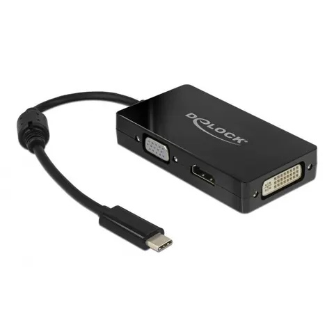 DELOCK Adapter USB Type-C>VGA/HDMI/DVI b – Schwarz – Bild 3