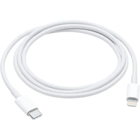 Apple Lightning auf USB-C Kabel 1m, weiß – Bild 2