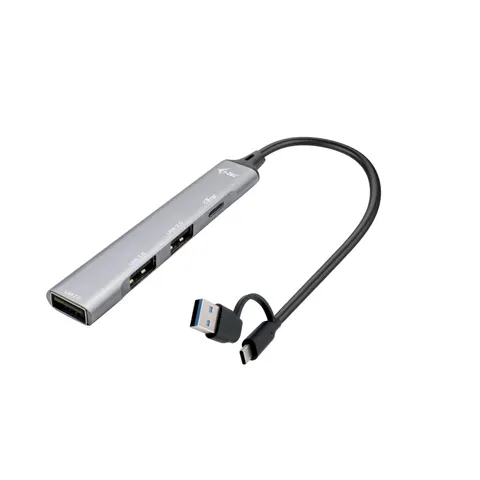 I-TEC USB-A/USB-C Metal HUB – Grau – Bild 3