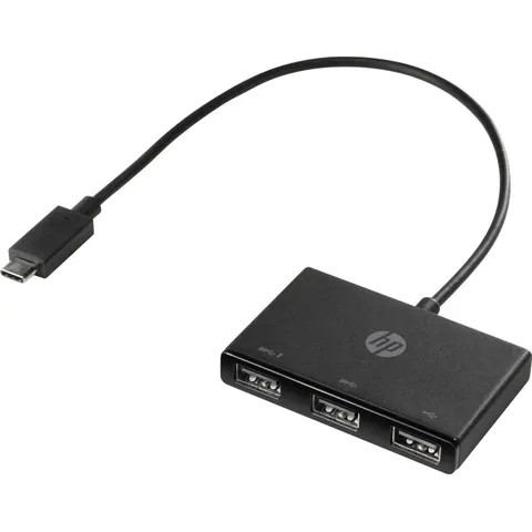 HP USB-C - USB-A Hub – Schwarz – Bild 4